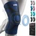 NEENCA Knee Brace Knee Compression Sleeve Support with Patella Gel Pad & Side Stabilizers Medical Grade Knee Protector for Running Meniscus Tear Arthritis Joint Pain Relief ACL Injury Recovery 3XL B Dark Blue