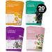 Happy Skin Facial Masks for all skin types over 1 million sold detoxifying charcoal whitening rose & green tea lavender & chamomile vitamin C orange & ginger white 20 pieces - Buy Online on GoSupps.com