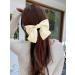 2pcs Hair Bows for Women and Girls in Cream/Black - Stylish Hair Ribbons for Hair - Buy Online on GoSupps.com