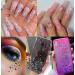 Holographic Nail Glitters Sequins Set - 4 Boxes | Butterfly, Heart, Alphabet, Star | Chunky Flakes for Nail Art, Craft, Makeup - Mixed Colors - Buy Online on GoSupps.com