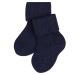 FALKE Unisex Baby Flausch Socks Breathable Climate-Regulating Odour-Neutralising Wool Thick Warm Ribbed Extra-Soft On Skin Turn-Over Cuffs Plain 1 Pair Blue (Dark Navy 6370) 12-18 Months