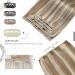 Moresoo Light Brown with Platinum Blonde Clip in Hair Extensions 14 Inch Real Human Hair 5 Pieces/70g #9A/60 - 35cm - Buy Online on GoSupps.com