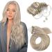 Moresoo micro loop extensions real hair blond 55 cm cold fusion extensions real hair microring loop 1g remy hair extension microring extensions #p18/613 ashblond with platinum blonde 50g 55 cm 1.Microring #18p/613