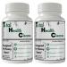 nutra4health Total Health Cleanse (2 Bottle Pack) Best Detox for Heavy Users Flush Formula for Test Full Body Detox Capsules