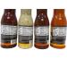 Buffalo Wild Wings 12oz Sauce Variety Bundle - Asian Zing, Parmesan Garlic, Mango Habanero, Medium + Recipe Card - Buy Online on GoSupps.com