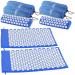 newgen medicals massage relaxation cushion: set of 2 relaxation mats and relaxation cushions (massage neck rolls wellness massage roll)