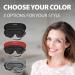 PQ 3D Sleep Mask for Side Sleepers - Contoured Lightweight Eye Mask for Deep Rest | Adjustable Strap, Premium Quality (Black) - Buy Online on GoSupps.com
