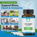 TrueMed Vitamin D3 K2 5000 IU (MK-7 90 mcg) Supplement 120 Veg Capsules K2 D3 Vitamin Supplement for Bone Heart & Immune Support & Calcium Absorption- Non-GMO Gluten Free - Made in USA - Buy Online on GoSupps.com