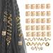 Celtic Hair Clips for Women - 28- Ethnic Style Alloy Hairpins - Celtic Hair Clips Vintage Dreadlocks Hair Pin for Long Hair Women Girls Gold
