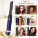 Blow Dryer Brush 6 in 1 Set - Ionic Hair Dryer Curling Wand & Straightener - Fast Drying Thermal Brush (Blue) - International Shipping Available - Buy Online on GoSupps.com