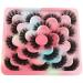 Wiwoseo 3D Faux Mink False Eyelashes - Dramatic Fluffy 20MM Long - 10 Pairs - Buy Online on GoSupps.com