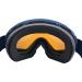 Black Crevice Ski-Gladming I Ski Goggles for Men & Women | Adjustable Anti-Fog UV400 Protection | Break-Resistant Double Disc in Navy/Orange - Buy Online on GoSupps.com