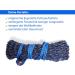 2x Heunetz Horses - Extra Tightly Mesh Hay Feeding Network with Free Carabiners | 4.5 kg Dark Blue for Improved Digestion & Well-Being - Buy Online on GoSupps.com