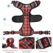 Adjustable No-Pull Dog Harness | Heele Chest Harness for Medium Dogs | Reflective & Breathable Design | Comfortable Padded Handle | Black-Red Size M (Chest 38-71cm) - Buy Online on GoSupps.com