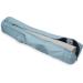 Gaiam Full Zip Cargo Yoga Mat Bag - Adjustable Strap, Front & Back Pockets Niagara Blue (25L x 6 Diameter) - Buy Online on GoSupps.com
