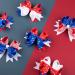 Whaline 6 Pack 4th of July Hair Bow Clips - Patriotic Red Blue White Barrettes for Women & Girls | Memorial Day Holiday Accessories - Buy Online on GoSupps.com