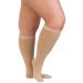 Zeta Wear compression stockings thick calves comfortable support prevents swelling pain large cuffs beige 4XL
