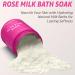 Calming Rose Coconut Milk Bath Soak | Moisturizing Spa Salt Powder for Stress Relief | Perfect Gifts for Women - Birthday & Christmas - Buy Online on GoSupps.com