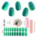 EBANKU 20 PCS Semi Cured Gel Nail Strips Gel Nail Strips Full Wraps Adhesive Gel Nail Stickers with Nail File and Stick(UV/LED Lamp Required)-20 # 20
