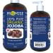 500ml (16.9oz) ORGANIC JOJOBA Oil 100% Pure Moisturizing Oil skin hair and body Unrefined Hexane Free Natural Cold Pressed + UV Protected Carrier Oil Certified Organic Made in Canada (500ml) 500 ml (Pack of 1)