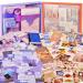 Henoyso 694 Pcs Vintage Aesthetic Scrapbook Kit Junk Journal Kit Scrapbooking Supplies Art Journaling Kit for Adults Teen Girl Kid Women Birthday Craft DIY Art Gift (Moonlight, Sunset)