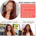 Reddish Brown 22 Inch HD Lace Front Human Hair Wig 180% Density with Baby Hair - Pre Colored Auburn Copper Red Bone Straight Glueless 13x6 Reddish Brown Lace Front Wig 33B - Buy Online on GoSupps.com