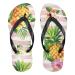 Mnsruu flip-flops with stripes pineapple fruit palm trees for home hotel spa bedroom travel XXL for men and women xx large multicolored