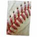 3D Rose Close-up Red Seams On Baseball TWL_47841_1 Towel  15 x 22  White