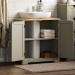 Gray Priano Vanity Unit - Free-Standing Storage Cabinet with Sink | Bath Vida | Wood-Based Bathroom Cabinet for International Shipping - Buy Online on GoSupps.com