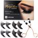 Reusable Dual Magnetic Eyelashes NO Eyeliner or Glue Needed  Magnets False Eyelashes  Soft 3D Fake Lashes Extension with Tweezers  Natural Look Eyelashes Set with 8 Pieces / 2 Pairs