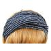 axy HB6 Hairband Yoga Headband Hairband (Dark Blue with White Stripes)