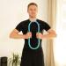 Bluefinity Pilates Ring - 2 Pack Double Handle Padded Yoga Circle 39 cm Fiberglass Foam Resistance Ring - Turquoise - Buy Online on GoSupps.com