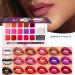  lyanny lyanny Lipstick Palette Gloss Palette Makeup Mat 18 Colors Long Lasting Soft and Creamy Texture for Dates Collection - Buy Online on GoSupps.com