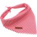 Buy Lionet Paws Red & White Striped Dog Bandana - Triangle Scarf for Stylish Pets - International Shipping Available - Buy Online on GoSupps.com