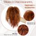 Copper Red Messy Bun Hair Extension | Claw Clip Ponytail Synthetic Hairpiece for Women & Girls - Buy Online on GoSupps.com