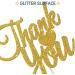 Tenhaisi Gold Glitter Thank You Cake Topper for Thanksgiving Day - Bridal Shower - Holiday Home Supplies - Mom Dad Birthday Party Cake Decorations - Buy Online on GoSupps.com
