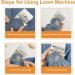 Darning Egg Mini Loom for Socks | 14 Hooks Speedweve Style Weaving Tool | 9 Large Eye Needles | 50 Colors Thread for DIY Handcraft - Buy Online on GoSupps.com