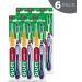 GUM Super Tip Toothbrush Full Head & Soft Bristles with Bonus Proxabrush Go-Betweens (Pack of 6) - 6 ct - Buy Online on GoSupps.com