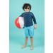 Leveret Long Sleeve UPF 50+ Baby Boys Girls Rash Guard Swim Shirt in Navy - 12M to 5T - Buy Online on GoSupps.com