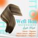 Hetto Balayage Extensions | Real Hair Remy Tresses - Chocolate Brown to Caramel Blonde #4/27/4 | 100g 45cm Ombre Hair Extensions - Buy Online on GoSupps.com