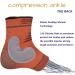 THX4COPPER Compression Ankle Brace - Silicone Ankle Sleeve for Pain Relief from Plantar Fasciitis & Achilles Tendonitis | Reduce Foot Swelling - Medium Size - Buy Online on GoSupps.com