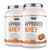 WFN APPROVED Whey - Whey protein powder - cookies - 2x 1 kg - with whey protein isolate & lactase - very good soluble protein powder - 66 portions - Made in Germany - External laboratory test cookies 1 kg (2 Pack)