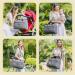 RUVALINO Diaper Bag - Large Stylish Weekender Travel Nappy Bag for Mom & Dad | Convertible Baby Bag with Changing Pad & Insulated Pockets (Gray) - Buy Online on GoSupps.com