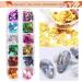 ACDOKUK 12 Colors Autumn Blatt Nail Art Glitter Sequins Perfect Thin Decals for Stunning Autumn Nail Art Decoration - Buy Online on GoSupps.com