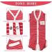 Tony Hoby Dog Suit XL for Men & Women | Striped Soft Cotton Pile Overall for Comfortable Sleep - Red Boy - Buy Online on GoSupps.com