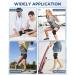 SueH Design Knee Support Brace for Men and Women - Adjustable Double Wrap with Side Stabilisers & Patella Gel Pad for Arthritis, Injury Recovery - Large - Buy Online on GoSupps.com