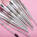 Professional Makeup Brush Set - 11pcs Luxury Silver Glitter Kit | Vegan Soft Synthetic Hair | Gift Box for Girls - Buy Online on GoSupps.com