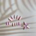 Matte Pink Daisy Flower Fake Nails Set with Glue - 24 Medium Almond Shape Purple Designs for Women and Girls - Buy Online on GoSupps.com
