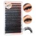 Lash Clusters 360Pcs Individual Lashes 80D Thick Fluffy Cluster Eyelash Extensions 8-18MM False Lashes D Curl Wispy Fake Mink Eyelashes Extension by Pleell Lash clusters - 3