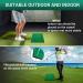 MSOAT Golf Swing Mat w/ Impact Traces | Portable Training Aids for Backyards | Velvet Material | Accustrike Technology | Darker Green - Buy Online on GoSupps.com